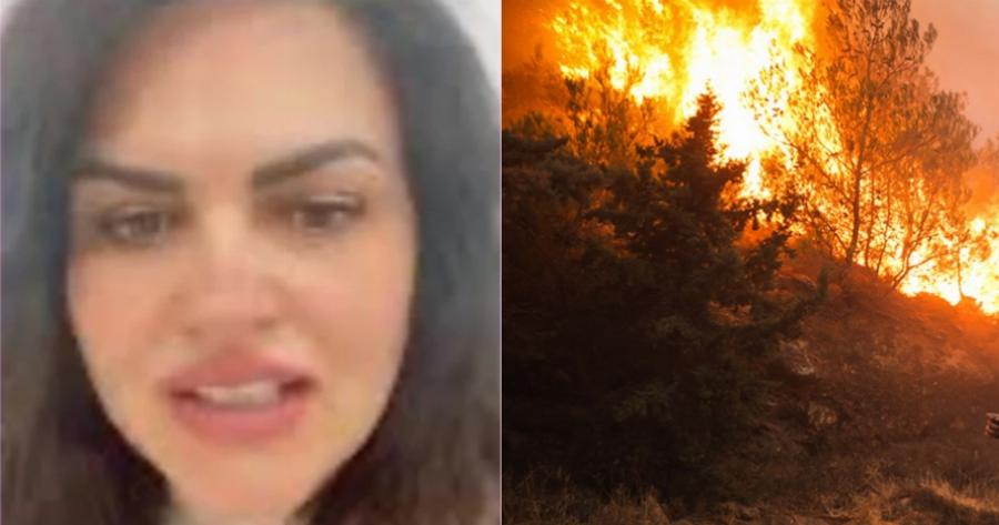 «Άνθρωποι υποφέρουν, ζωάκια καίγονται, σπίτια του κόσμου που φτιάχτηκαν με κόπους ζωής χάνονται»: Η φωτιά έφτασε έξω από το σπίτι της Δήμητρας Κατσαφάδου