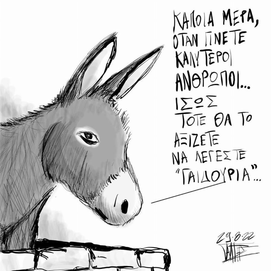 Ζίτσα Ιωαννίνων: Συγκινούν τα σκίτσα για το γαϊδουράκι που υπεβλήθη σε ευθανασία