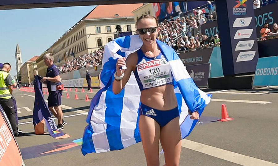 Ασταμάτητη η Αντιγόνη Ντρισμπιώτη: Τις «πάτησε» όλες κάτω με χρυσό μετάλλιο και στα 20 χλμ. βάδην στο Μόναχο