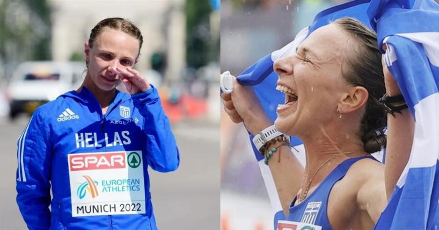 Χωρίς καμία βοήθεια από το κράτος λόγω ηλικίας: Με δυο χρυσά η Αντιγόνη Ντρισμπιώτη και με μόνο χορηγό τη ταβέρνα που δούλευε