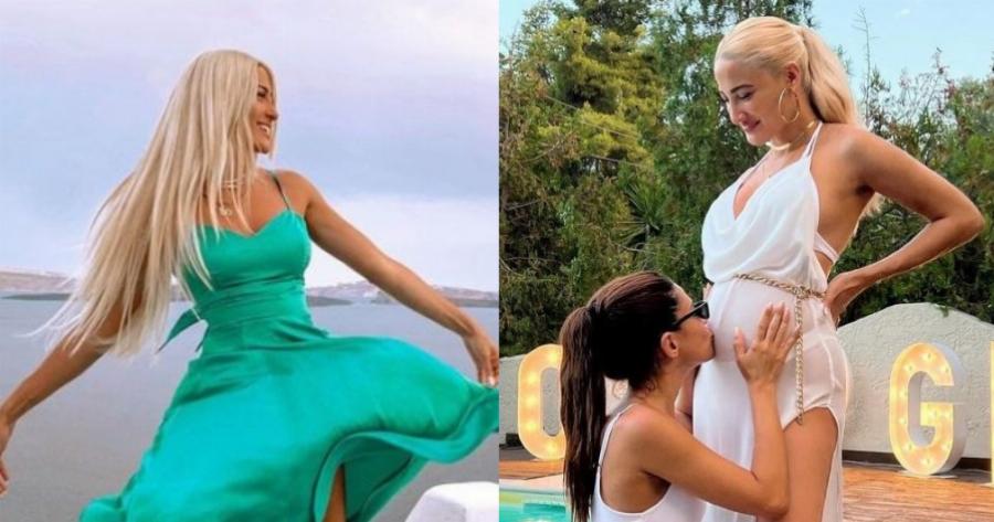 Με ένα λαμπερό πάρτι: Η Ιωάννα Τούνη απoκάλυψε το φύλο του μωρού της και ο Αλεξάνδρου πανυγήρισε με μια βουτιά στην πισίνα