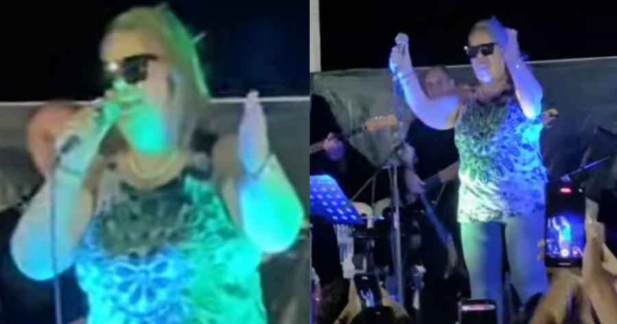 Η Έφη Θώδη βάζει κάτω τους τράπερς: Τραγούδησε το «Μαντάμ» φορώντας τα γυαλιά του Τραννού