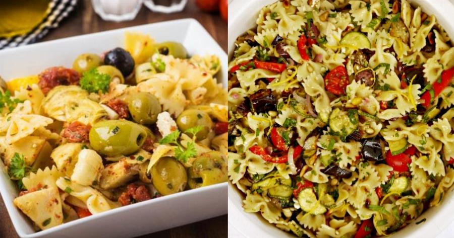 Με άρωμα Ελλάδας: Ελαφριά και δροσερή μεσογειακή μακαρονοσαλάτα με ελιές και μουστάρδα