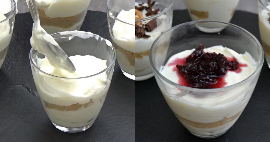 Ένα γλύκισμα σαν αφρός: Λαχταριστό και οικονομικό γλυκό ψυγείου με γιαούρτι και 3 υλικά