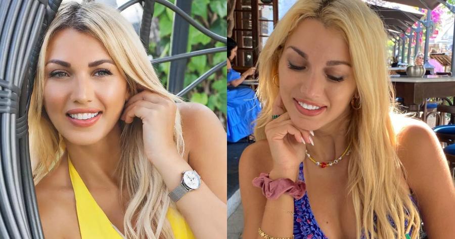 Άβαφη και με μαύρα γυαλιά στη Σύμη: Το τάμα της εγκυμονούσας Κωνσταντίνας Σπυροπούλου στον Πανορμίτη