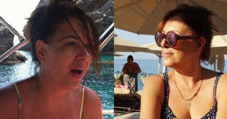 Ακομπλεξάριστη και με φυσική ομορφιά: Η ολόσωμη φωτογραφία της Ελένης Ράντου με μπικίνι στα 56 της, χωρίς ρετούς και φίλτρα