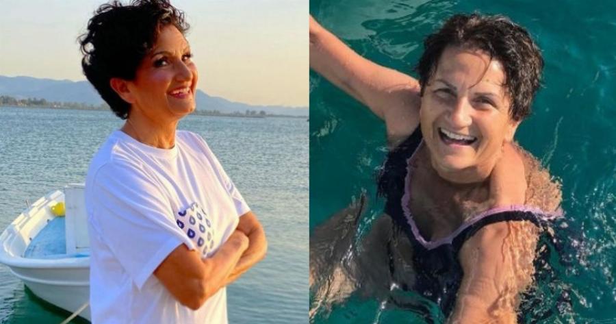 Με το πιο λαμπερό χαμόγελο και σε άψογη φόρμα η Άλκηστις Πρωτοψάλτη: Η αρετουσάριστη φωτογραφία με ολόσωμο μαγιό στα 67 της χρόνια