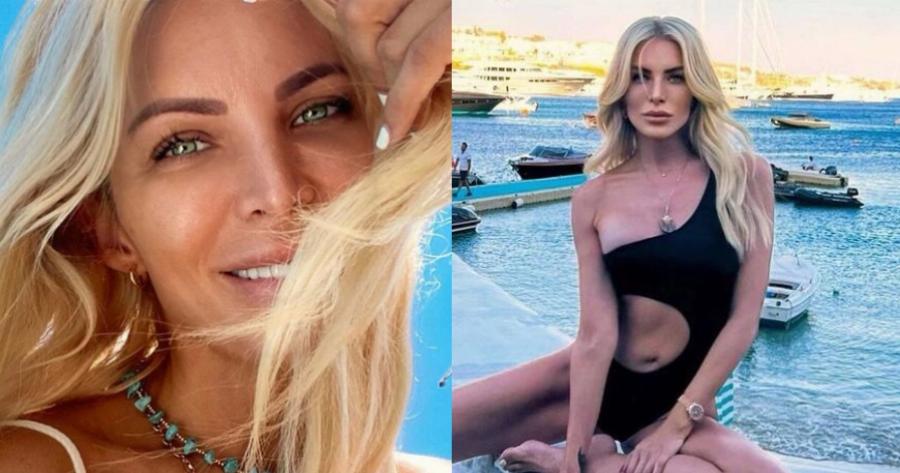 Αγνώριστη και μελαχρινή: Μια άλλη Κατερίνα Καινούργιου όταν “ακόμα έβρεχε τα μαλλιά της” στη παραλία