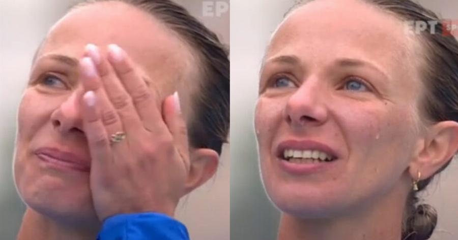 Αντιγόνη Ντρισμπιώτη στην κορυφή της Ευρώπης: Συγκινήθηκε στην απονομή του δεύτερου χρυσού μεταλλίου