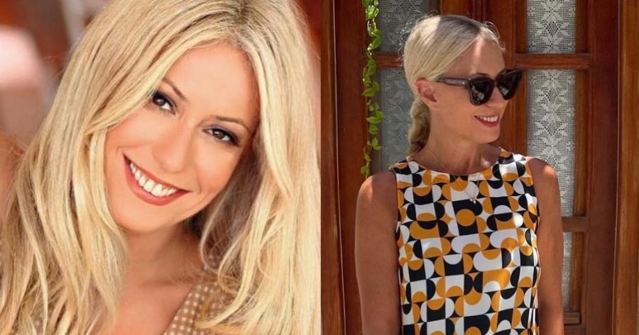 Κόβει την ανάσα στα 57 της: Η Μαρία Μπακοδήμου ποζάρει με μαύρο ολόσωμο μαγιό και ξετρελαίνει τους πάντες