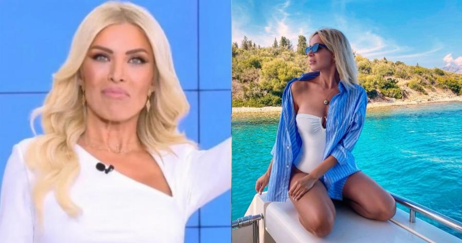 Όλα τα βλέμματα πάνω στην Καινούργιου: Σηκώθηκε χόρεψε τσιφτετέλι και έγινε σούσουρο σε beach bar στην Πάρο