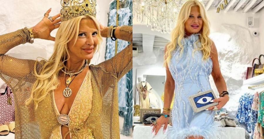 Μαυρισμένη και με αναλογίες μοντέλου: H Μαρίνα Πατούλη προκάλεσε πανικό με μαύρο μικροσκοπικό μπικίνι σε παραλία της Μυκόνου