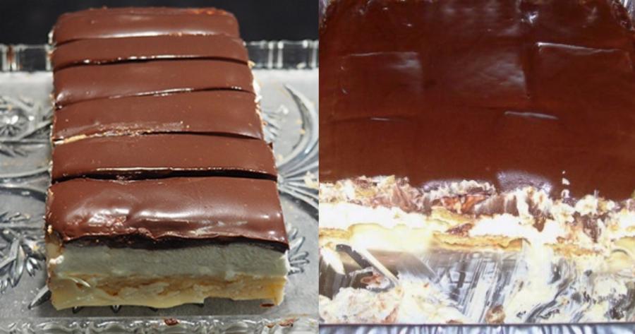 Εκλέρ έτοιμα 10 λεπτά: «Θεϊκό» γλυκό ψυγείου με μόνο με 5 υλικά που θα το «τσακίσουν» όλο