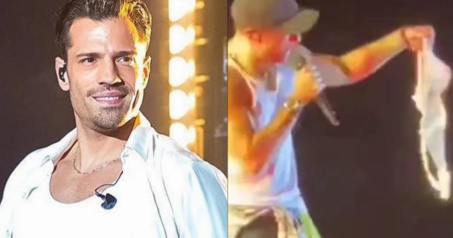 «Κρατά το αυτό»: Η θαυμάστρια που πέταξε ξανά σουτιέν στο Κωνσταντίνο Αργυρό και η επική αντίδραση του τραγουδιστή