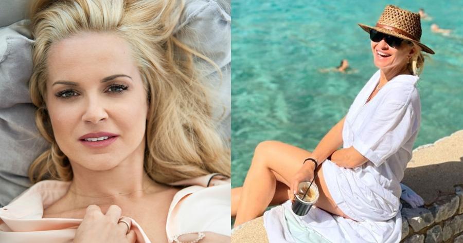 Με αναλογίες μοντέλου και πιο κούκλα από ποτέ: Η φωτογραφία της Μαρίας Μπεκατώρου με τιρκουάζ μπικίνι ξαπλωμένη στην άμμο είναι όλα τα λεφτά