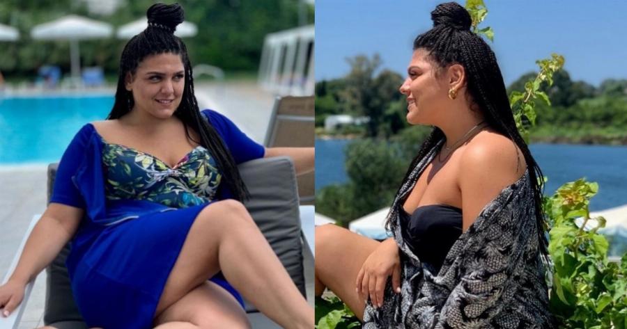 Το καλοκαίρι είναι για την Δανάη Μπάρκα: Πασαλείφτηκε με άργιλο και ποζάρει στην παραλία όλο νάζι