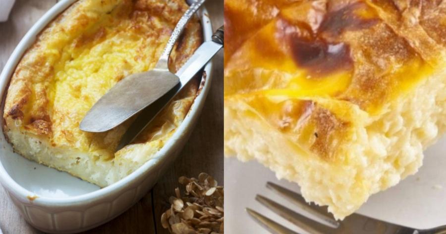 Η πίτα για καλοφαγάδες: Εύκολη συνταγή για μια αφράτη και πληθωρική τυρόπιτα με γιαούρτι χωρίς φύλλο