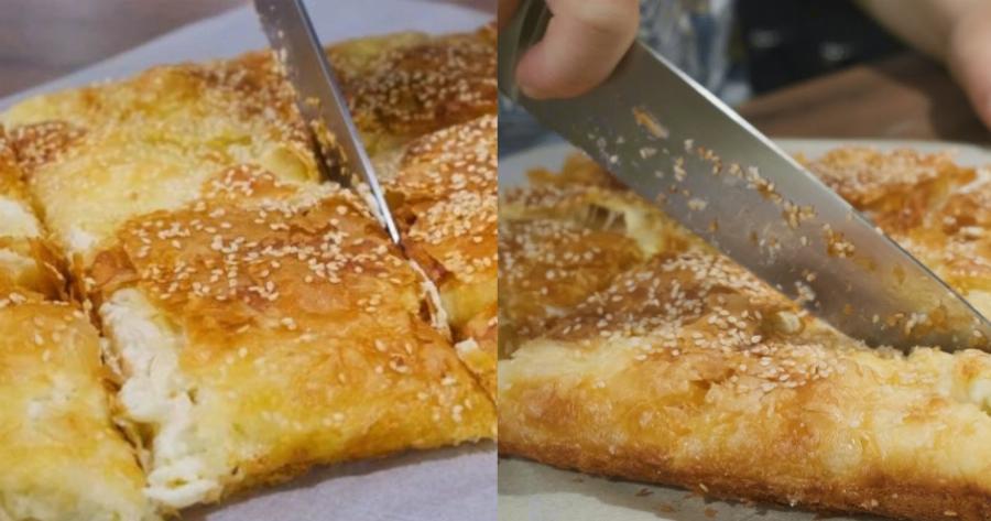 Δεν θα μείνει ψίχουλο στο ταψί: Σερραϊκή μπουγατσοτυρόπιτα με σιμιγδάλι και φέτα που θα την λατρέψετε