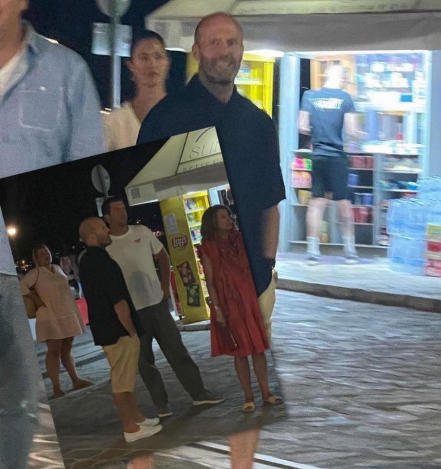 Το Χόλιγουντ στα νησιά: Στην Αντίπαρο για οικογενειακές διακοπές ο Τζέισον Στέιθαμ