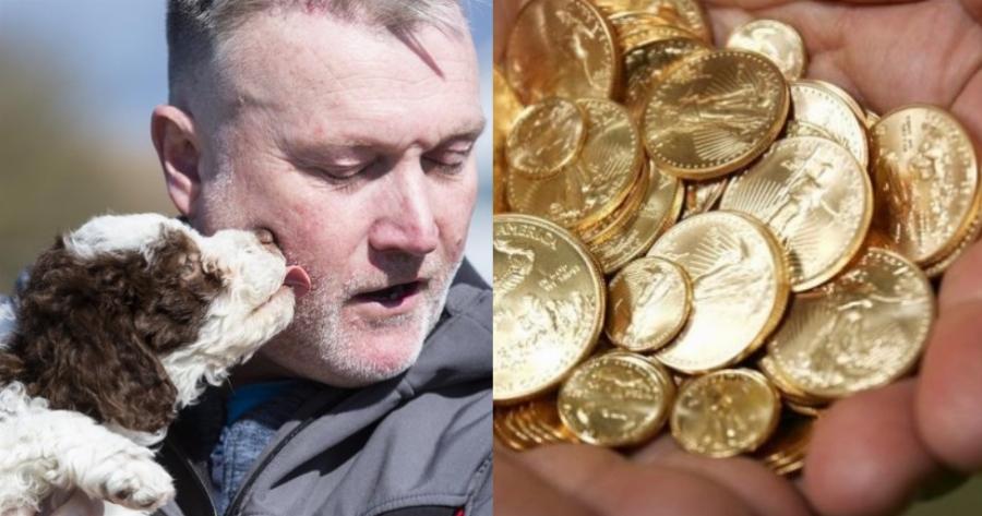Πήρε κουτάβι και του έφερε 6.000 λίρες: Κουτάβι έσκαψε και ανακάλυψε θησαυρό 6.000 λιρών – «Ήταν η πρώτη του βόλτα»