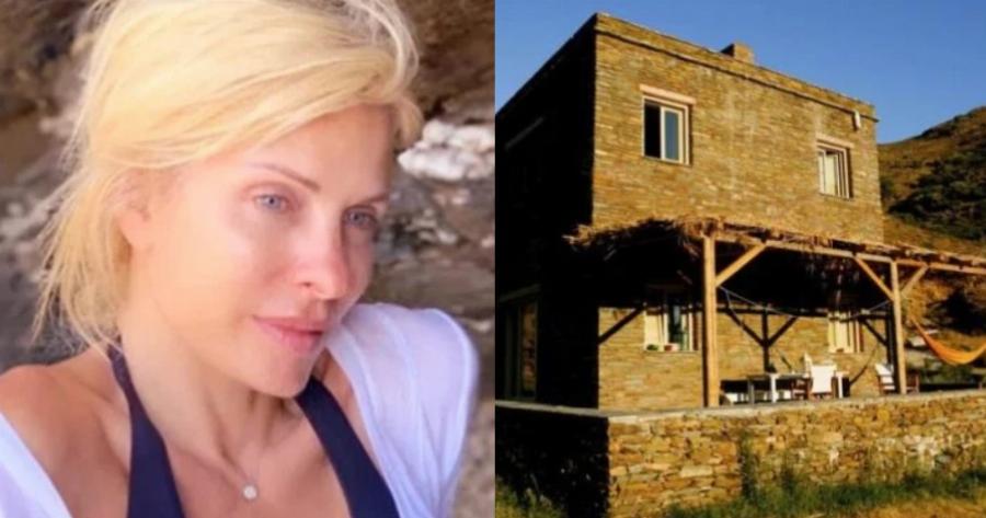 Για πρώτη φορά στην δημοσιότητα, φωτογραφίες από το εσωτερικό της βίλας της Ελένης Μενεγάκη στην Άνδρο