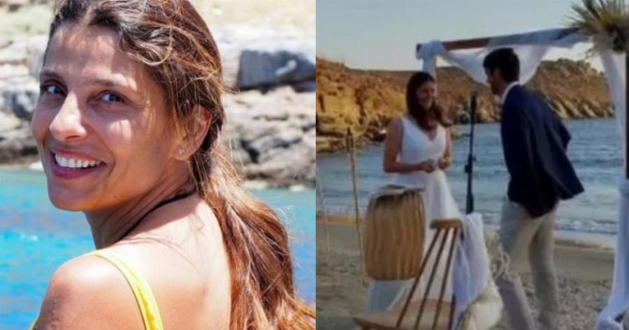 Λαμπερή τελετή γάμου: Η Πόπη Τσαπανίδου πάντρεψε την κόρη της με μια λαμπερή τελετή στην Τήνο