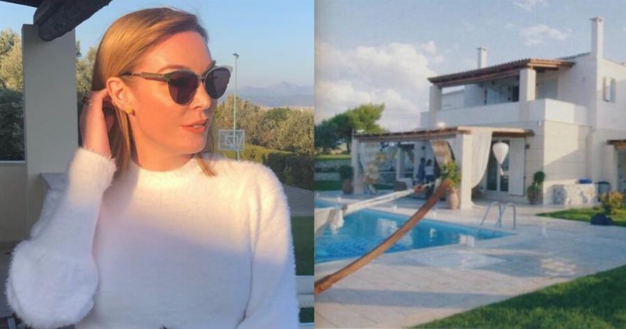 Στεφανίδου και Ευαγγελάτος: Ξέγνοιαστες καλοκαιρινές στιγμές στο εντυπωσιακό εξοχικό με πισίνα και θέα στην Χαλκίδα