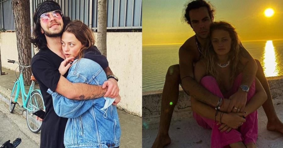 Ο έρωτας και ο βήχας δεν κρύβονται: Άγγελος Λάτσιος και Γαία Μερκούρη φωτογραφήθηκαν και έδωσαν ένα τρυφερό φιλί