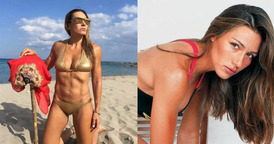 Καλλονή και εντυπωσιακή: Η Αννα Μαρία Ίβιτς, κόρη της Ελένης Πετρουλάκη, ποζάρει με φόρεμα που τονίζει τα δίμετρα πόδια της