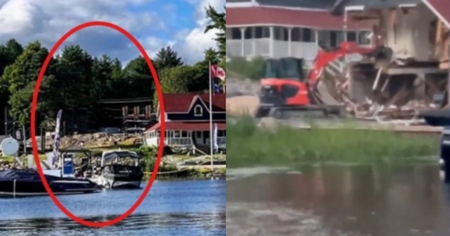 Καναδάς: Εξοργισμένος εργάτης που απολύθηκε, ανέβηκε στην μπουλντόζα και διέλυσε τα γραφεία της εταιρίας