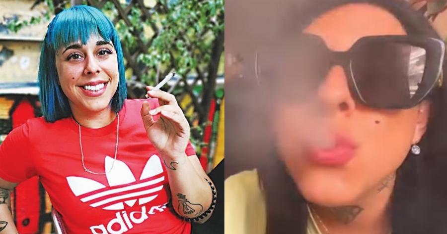 Η επιστροφή της Super Κικής στο μετά την τpαγική αποβολή της: Χαμογελαστή και με τσιγάρο στο χέρι