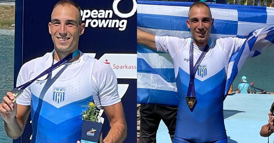 Ευρωπαϊκό πρωτάθλημα: «Χρυσός» ο Αντώνης Παπακωνσταντίνου στην κωπηλασία