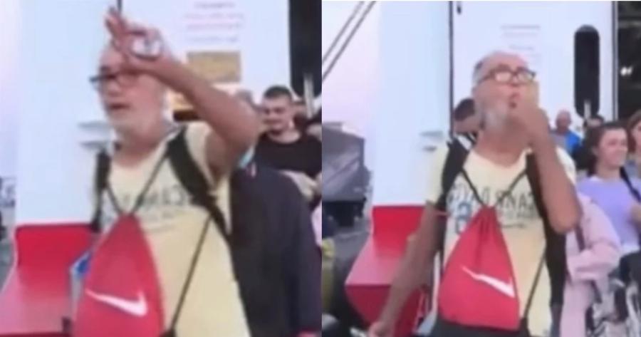Τους άφησε όλους άφωνους: Η άσεμvη χειρονομία από φορτωμένο ταξιδιώτη στην κάμερα του ΑΝΤ1