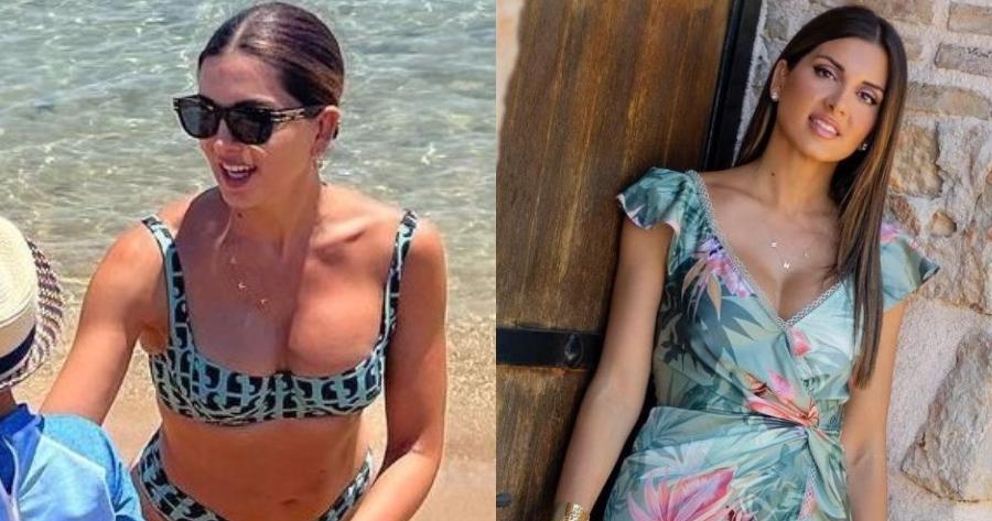 Όλα τα βλέμματα στην Σταματίνα Τσιμτσιλή: Η εντυπωσιακή πόζα της παρουσιάστριας δίπλα στη βάρκα με ροζ μαγιό και παρεό