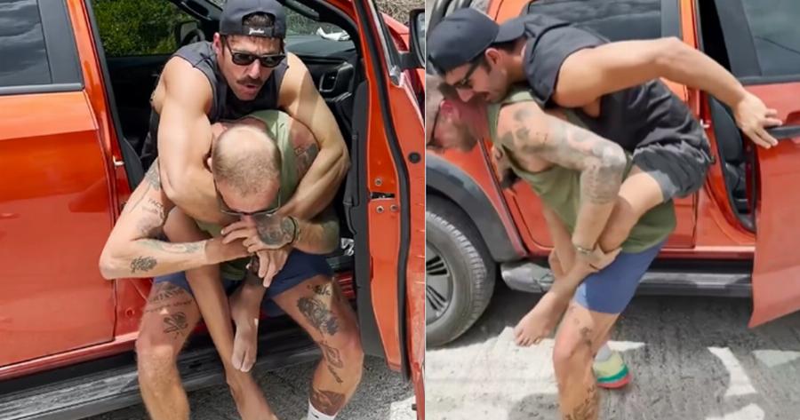 Η συγκλονιστική ανάρτηση του Αντώνη Τσαπατάκη: «Οι φίλοι μου γίνονται τα πόδια μου» – Τον κατέβασαν σε δύσβατη παραλία στους ώμους