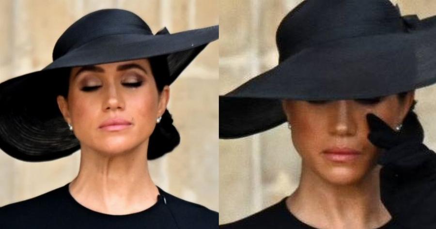 Λύγισε τελικά:  Τα δάκρυα της Μέγκαν Μαρκλ στην κηδεία της Βασίλισσας Ελισάβετ