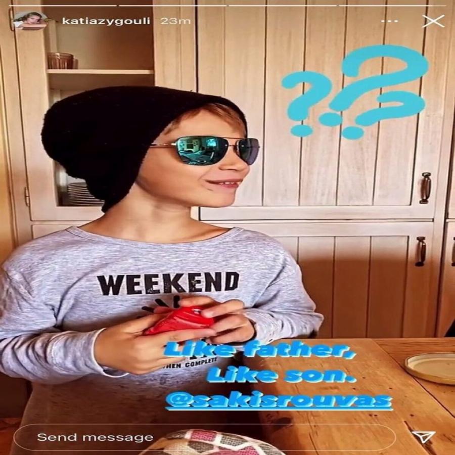 Κάτια Ζυγούλη: Ο γιος της Απόλλωνας μεγάλωσε, ψήλωσε  και είναι ίδιος με τον Σάκη Ρουβά