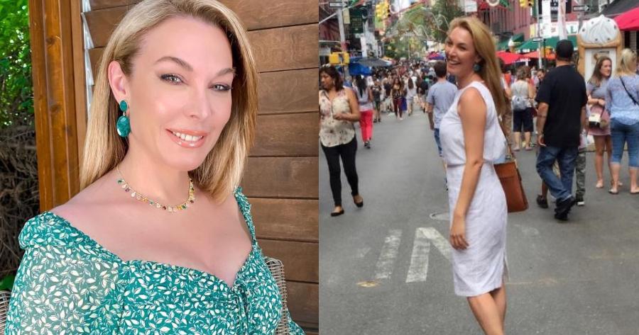 Σαν 18χρονη στην Νέα Υόρκη: Η Στεφανίδου φόρεσε τα ρούχα της κόρης της και έκανε την βόλτα της στην Times Square