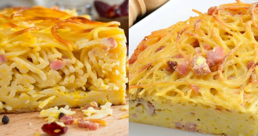 Μπουκιά και συχώριο: Η συνταγή με αυγά για γρήγορη μακαρονάδα ομελέτα στο πι και φι με μακαρόνια που περίσσεψαν