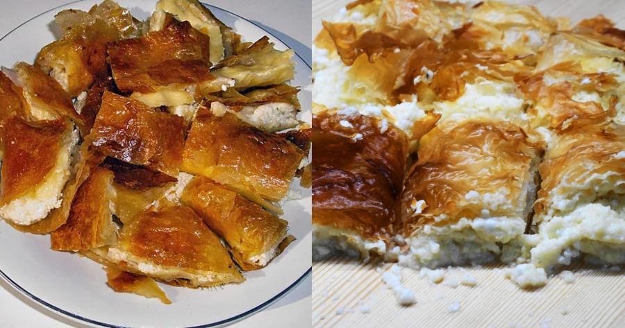 Σκέτη μούρλια: Μπουγάτσα από τις Σέρρες με φέτα και σιμιγδάλι με την πιο εύκολη συνταγή