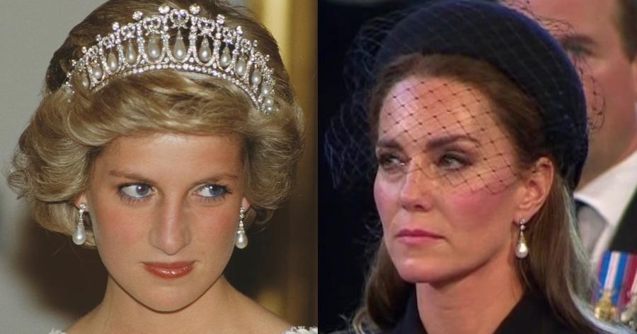 Με τα σκουλαρίκια της Νταϊάνα: Η Κέιτ τίμησε την αδικοχαμένη πριγκίπισσα στην πομπή της βασίλισσας