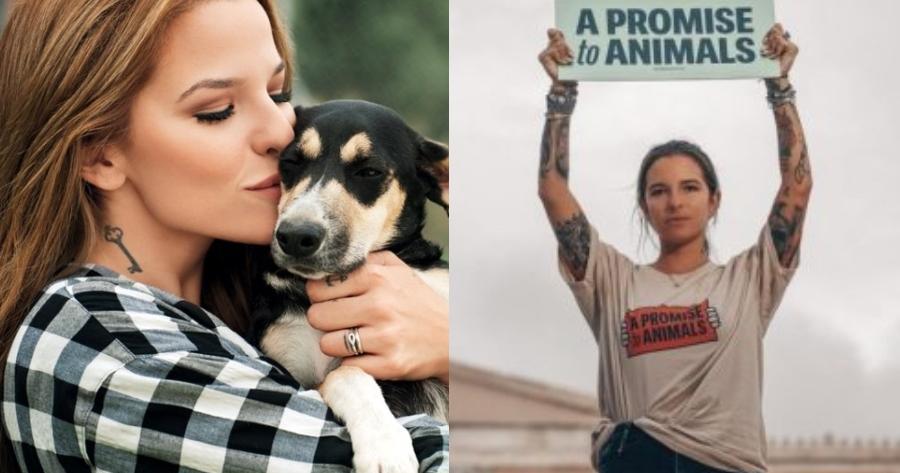 Με πλακάτ και συνθήματα η Εριέττα Κούρκουλου: Σε διαμαρτυρία στο Σύνταγμα με τον γιο και τον σύζυγό της