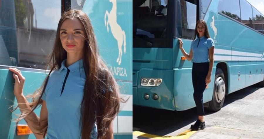 Αυτή είναι η Χρύσα Αργυρούλη: Μία νέα και όμορφη γυναίκα στο τιμόνι του ΚΤΕΛ Λάρισας