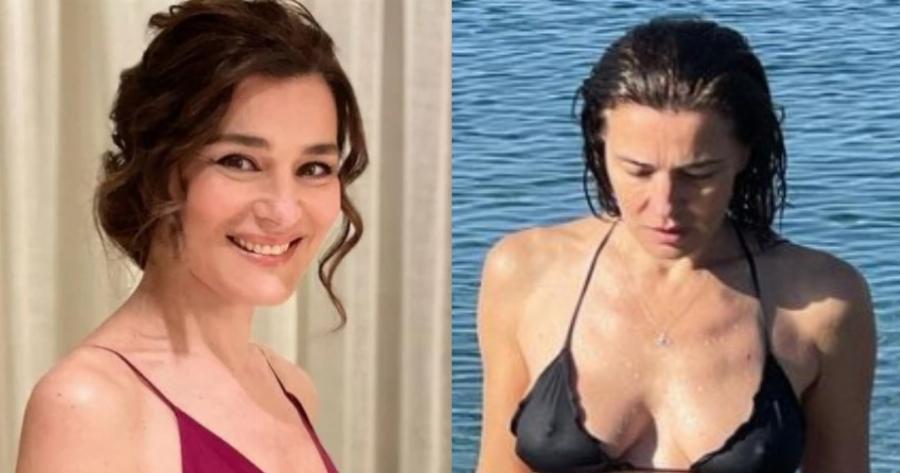 Μαγνήτισε τα βλέμματα φορώντας κόκκινο μπικίνι: Εντυπωσιακή η Μαρία Ναυπλιώτου σε παραλία των Αντιπαξών