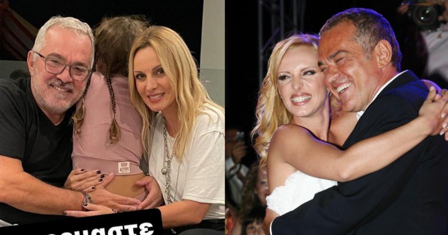 Ντυμένη στα λευκά, στο ίδιο ύψος με τη μαμά της:  Η κόρη της Πέγκυς Ζήνα μεγάλωσε και πήγε Θέατρο με τους γονείς της