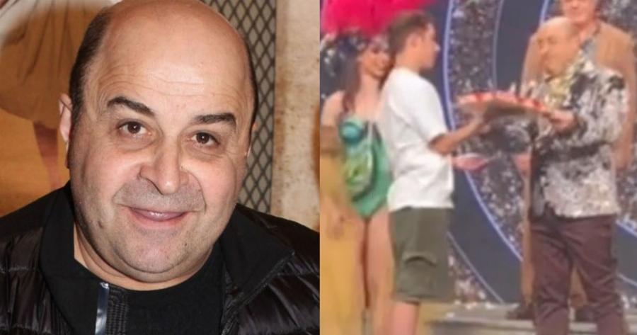 Ξεχωριστή στιγμή γεμάτη συγκίνηση: Ο γιος του Σεφερλή ανέβηκε στη σκηνή με τούρτα και του έκανε έκπληξη για τα γενέθλια του