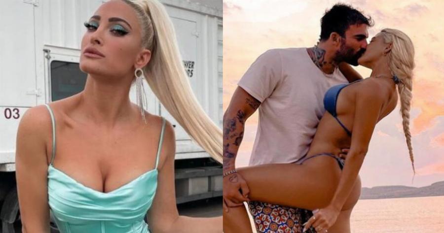 Ποζάρει χωρίς μπλούζα και δείχνει τη φουσκωμένη της κοιλιά: Η ολόσωμη φωτογραφία στον 6ο μήνα της εγκυμοσύνης της