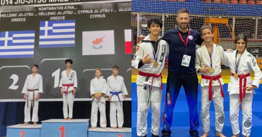 Μας γέμισαν περηφάνια: Οι “μικροί” Χρυσοί Βαλκανιονίκες του Jiu-jitsu πήγαν την Ελλάδα στη κορυφή