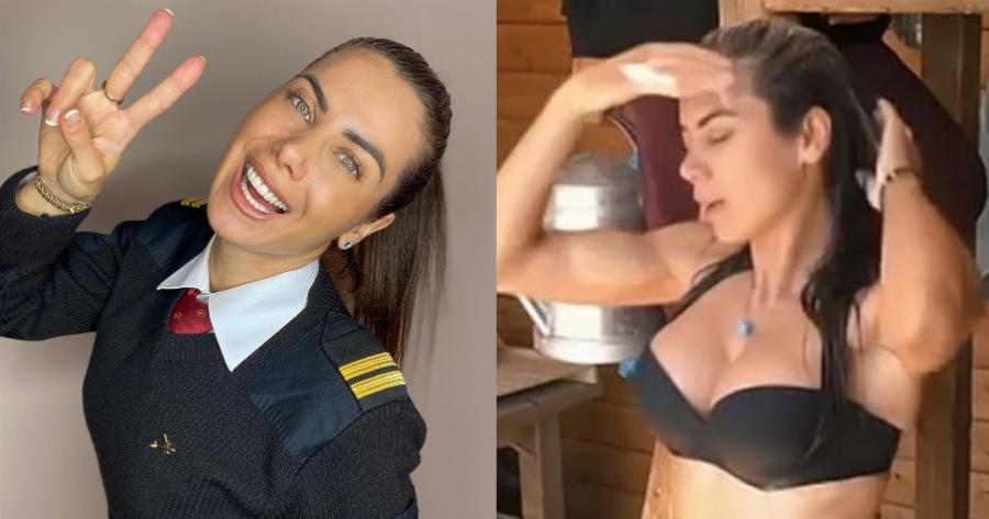 Κορμί κόλαση η Κυριακή Κατσογρεσάκη: Η παίκτρια από το ριάλιτι της Φάρμας με πράσινο μπικίνι δίπλα στην πισίνα