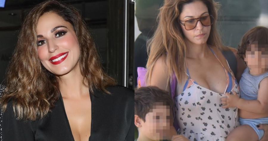 Τα δάκρυα συγκίνησης της Κατερίνας Παπουτσάκη μιλώντας για τους δυο γιους της